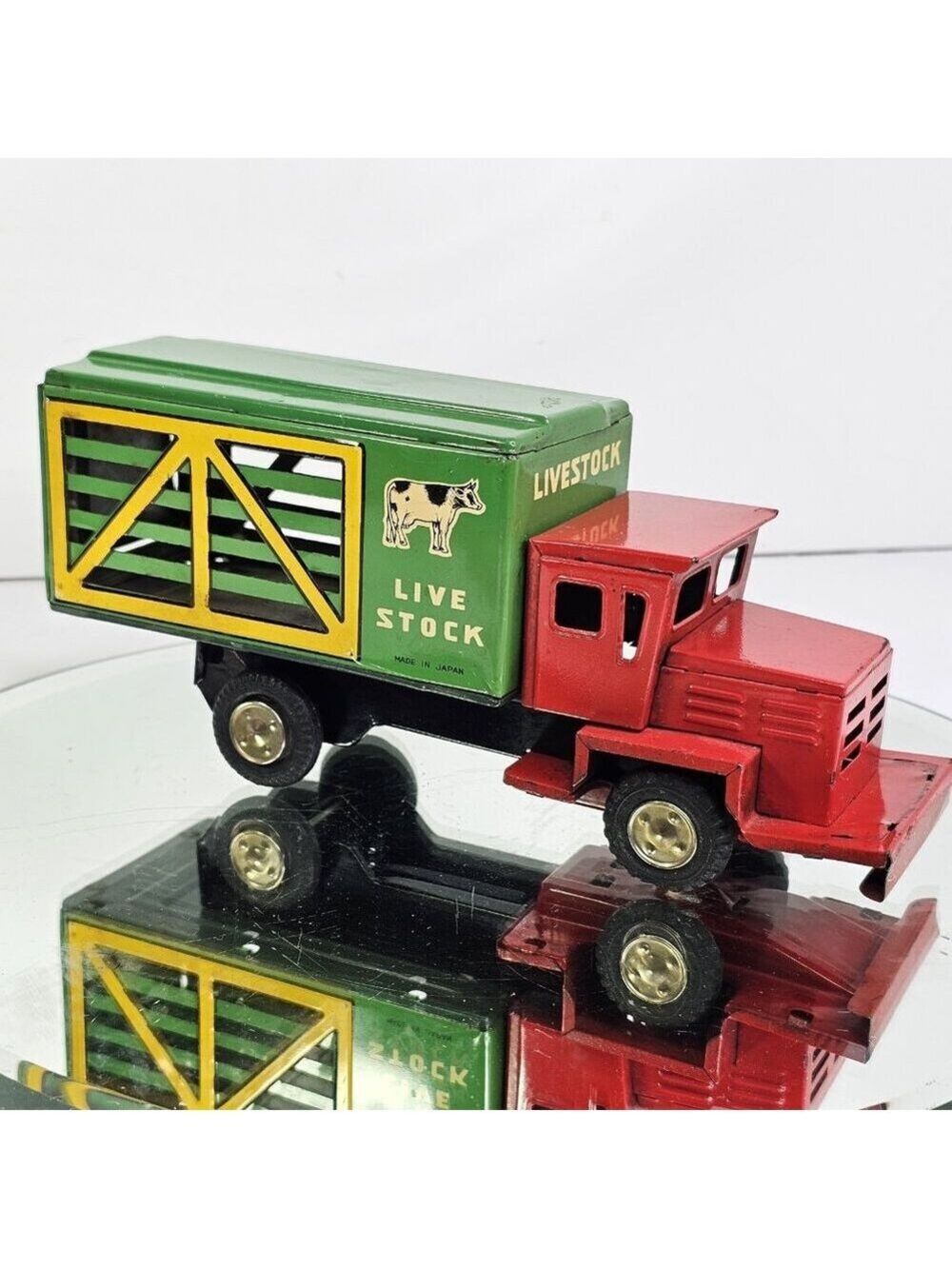 Asakusa Toys Tin Toy Car Truck Friction Good Condition But Missing Bumper